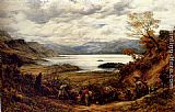 Water Canvas Paintings - The Emigrants, Derwent Water, Cumberland